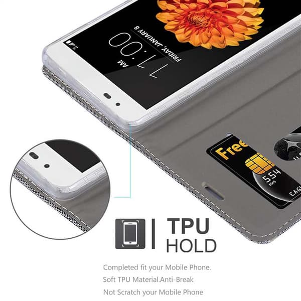Deksel til LG K7 2016 Lommebokdeksel med magnetisk lukking, stativfunksjon og kortlomme