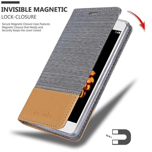 Deksel til LG K7 2016 Lommebokdeksel med magnetisk lukking, stativfunksjon og kortlomme