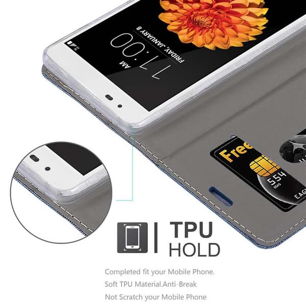 Deksel til LG K7 2016 Lommebokdeksel med magnetisk lukking, stativfunksjon og kortlomme