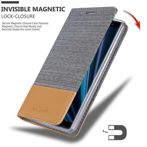 Sony Xperia XZ3 Suojakotelo Suojakuori Lompakkokotelo Matkapuhelinkotelo jossa magneettisuljenta, jalusta-toiminto ja korttitasku