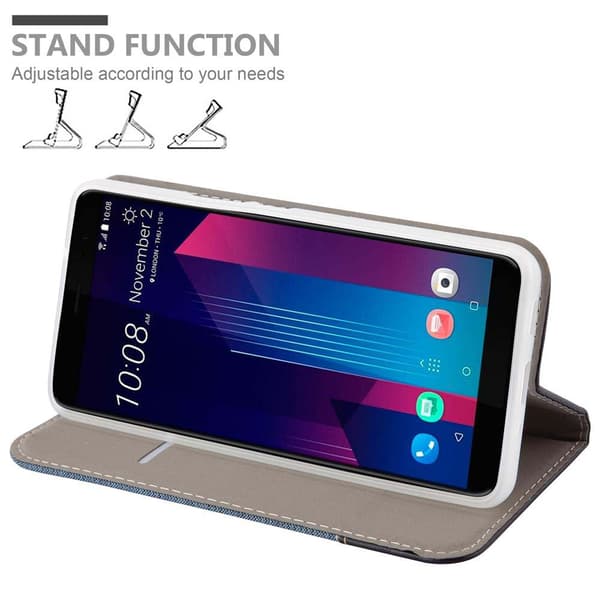 HTC U11 PLUS Suojakotelo Suojakuori Lompakkokotelo Matkapuhelinkotelo jossa magneettisuljenta, jalusta-toiminto ja korttitasku