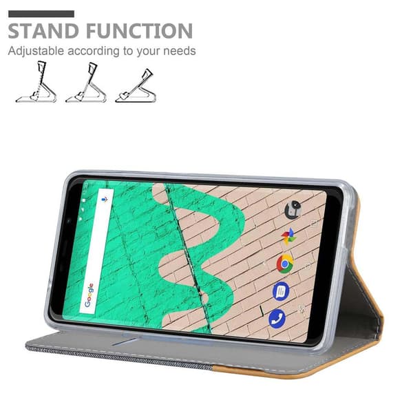 WIKO VIEW MAX Skal Plånboksfodral med magnetisk stängning, ståfunktion och kortficka