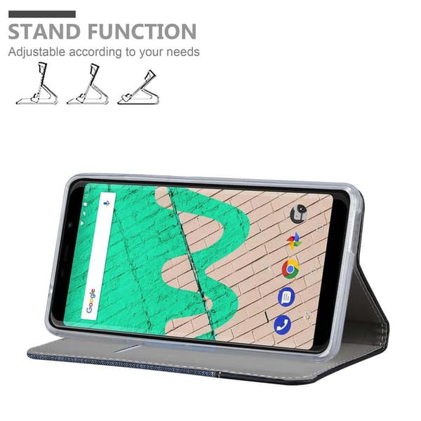 WIKO VIEW MAX Skal Plånboksfodral med magnetisk stängning, ståfunktion och kortficka