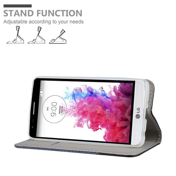 LG G3 MINI / G3 S Suojakotelo Suojakuori Lompakkokotelo Matkapuhelinkotelo jossa magneettisuljenta, jalusta-toiminto ja korttitasku