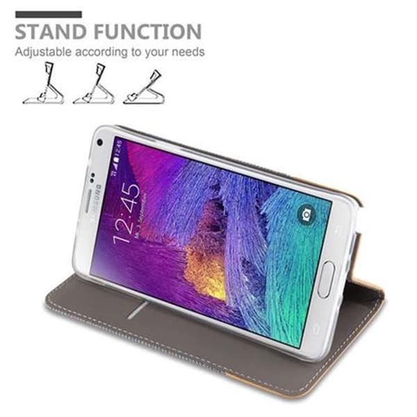 Samsung Galaxy NOTE 4 Skal Plånboksfodral med magnetisk stängning, ståfunktion och kortficka
