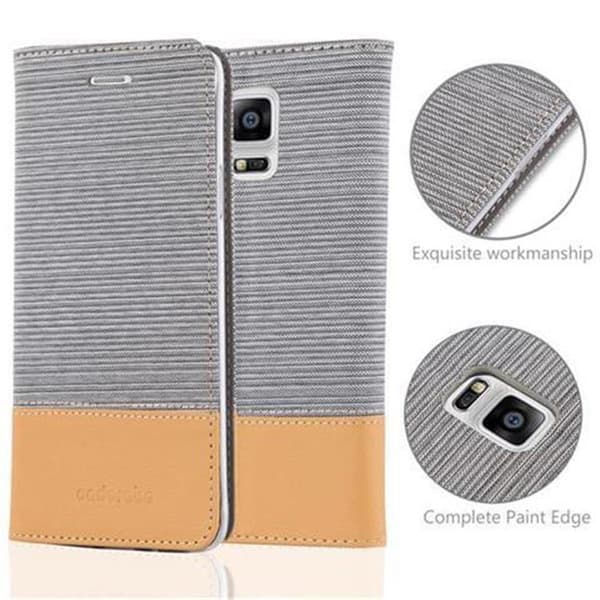 Samsung Galaxy NOTE 4 Skal Plånboksfodral med magnetisk stängning, ståfunktion och kortficka