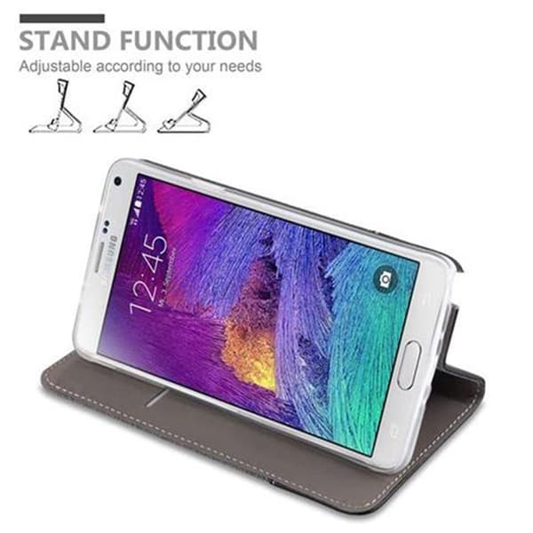 Samsung Galaxy NOTE 4 Skal Plånboksfodral med magnetisk stängning, ståfunktion och kortficka