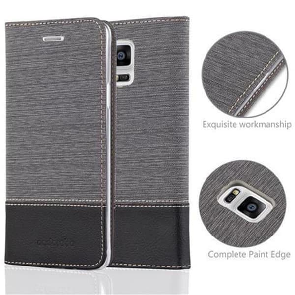 Samsung Galaxy NOTE 4 Skal Plånboksfodral med magnetisk stängning, ståfunktion och kortficka