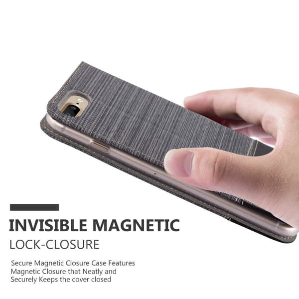 Deksel til iPhone 7 PLUS / 7S PLUS / 8 PLUS Lommebokdeksel med magnetisk lukking, stativfunksjon og kortlomme