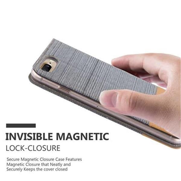 Deksel til iPhone 7 PLUS / 7S PLUS / 8 PLUS Lommebokdeksel med magnetisk lukking, stativfunksjon og kortlomme