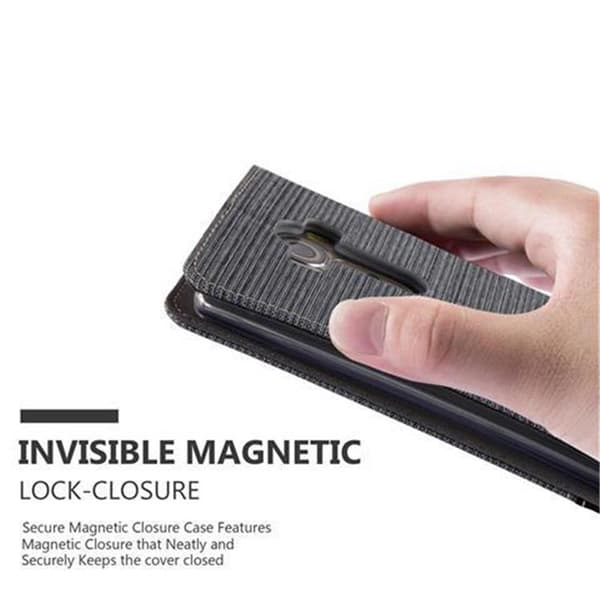 Deksel til LG G4 / G4 PLUS Lommebokdeksel med magnetisk lukking, stativfunksjon og kortlomme