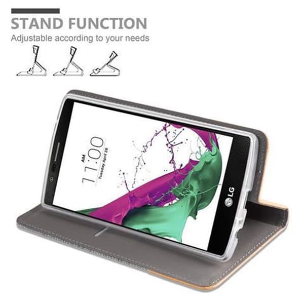 LG G4 / G4 PLUS Skal Plånboksfodral med magnetisk stängning, ståfunktion och kortficka