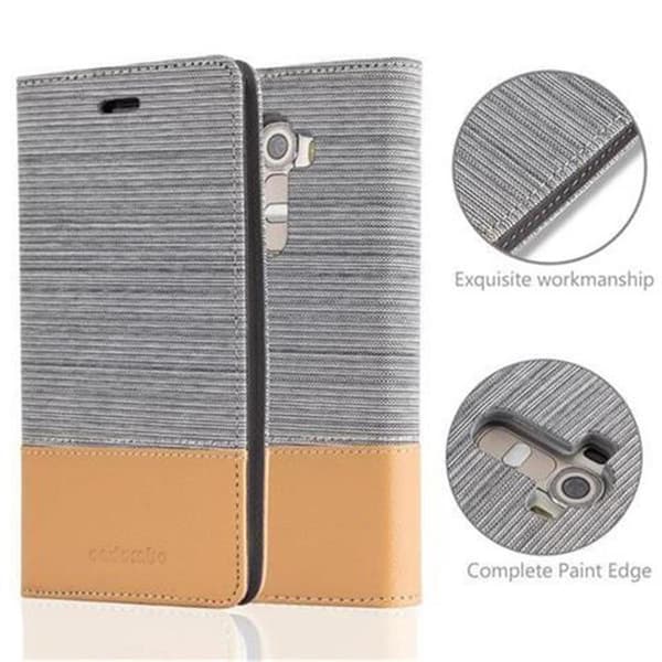 Deksel til LG G4 / G4 PLUS Lommebokdeksel med magnetisk lukking, stativfunksjon og kortlomme