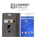 Pikkukuva 4 / 7: Sony Xperia Z3 Suojakotelo Suojakuori Lompakkokotelo Matkapuhelinkotelo jossa magneettisuljenta, jalusta-toiminto ja korttitasku
