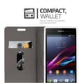 Miniatyrbild 4 av 7: Sony Xperia Z1 Skal Plånboksfodral med magnetisk stängning, ståfunktion och kortficka