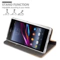Miniatyrbild 6 av 7: Sony Xperia Z1 Skal Plånboksfodral med magnetisk stängning, ståfunktion och kortficka