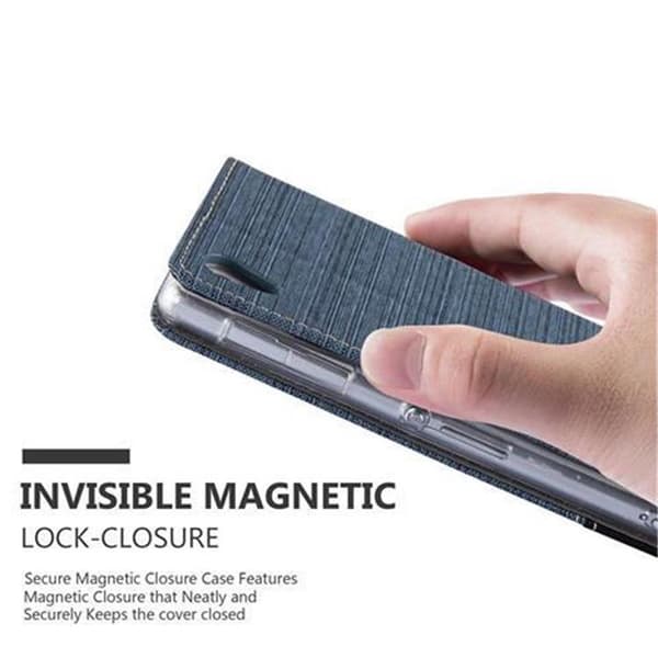 Deksel til Sony Xperia Z1 Lommebokdeksel med magnetisk lukking, stativfunksjon og kortlomme