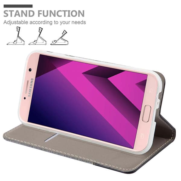 Samsung Galaxy A7 2017 Suojakotelo Suojakuori Lompakkokotelo Matkapuhelinkotelo jossa magneettisuljenta, jalusta-toiminto ja korttitasku