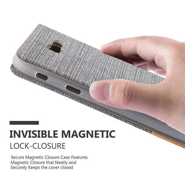 Deksel til Samsung Galaxy A7 2017 Lommebokdeksel med magnetisk lukking, stativfunksjon og kortlomme