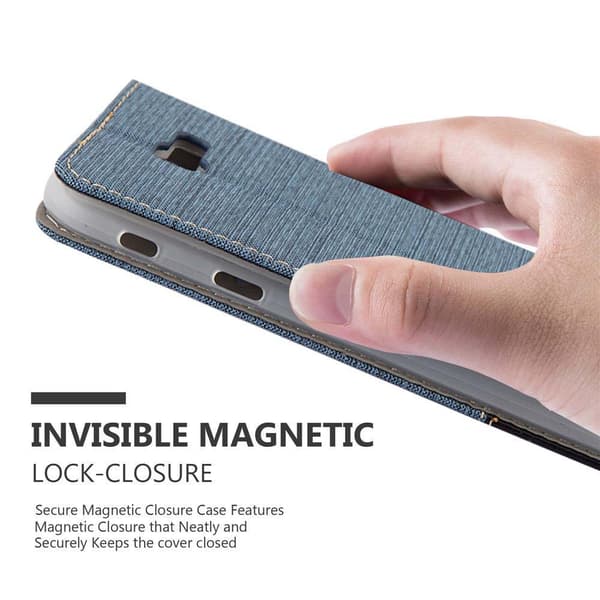 Deksel til Samsung Galaxy A7 2017 Lommebokdeksel med magnetisk lukking, stativfunksjon og kortlomme