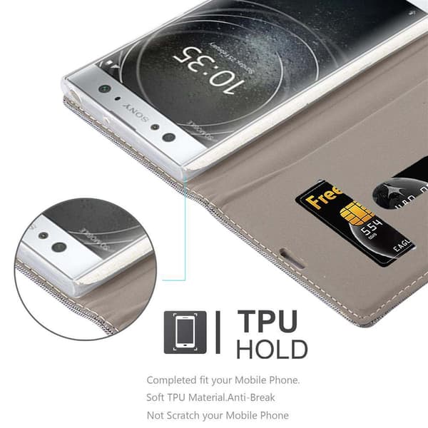Sony Xperia XA2 ULTRA Suojakotelo Suojakuori Lompakkokotelo Matkapuhelinkotelo jossa magneettisuljenta, jalusta-toiminto ja korttitasku