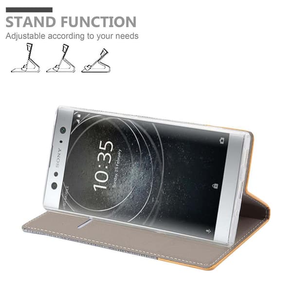 Sony Xperia XA2 ULTRA Suojakotelo Suojakuori Lompakkokotelo Matkapuhelinkotelo jossa magneettisuljenta, jalusta-toiminto ja korttitasku