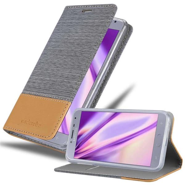 Samsung Galaxy J4 2018 Skal Plånboksfodral med magnetisk stängning, ståfunktion och kortficka