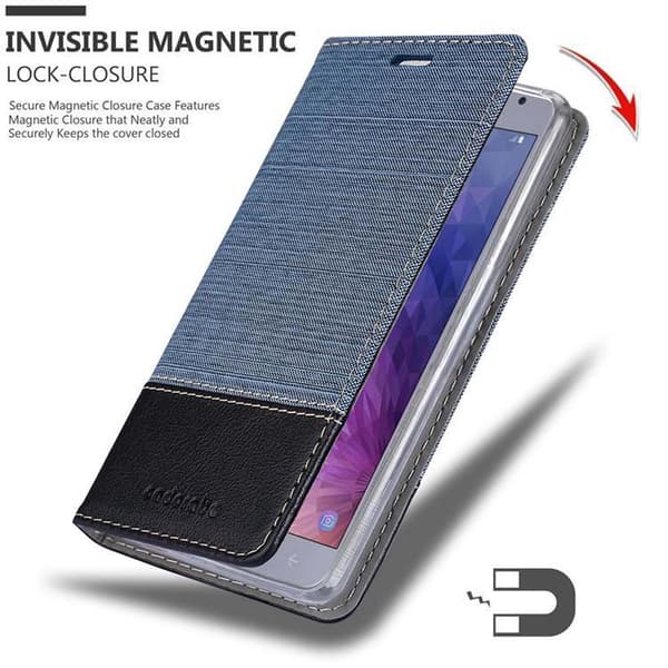 Samsung Galaxy J4 2018 Skal Plånboksfodral med magnetisk stängning, ståfunktion och kortficka