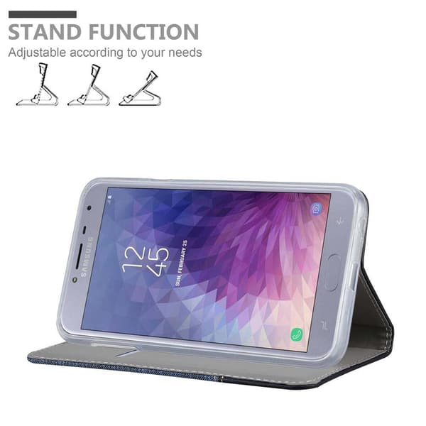 Samsung Galaxy J4 2018 Skal Plånboksfodral med magnetisk stängning, ståfunktion och kortficka