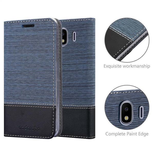 Samsung Galaxy J4 2018 Skal Plånboksfodral med magnetisk stängning, ståfunktion och kortficka
