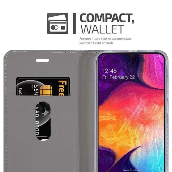 Deksel til Samsung Galaxy A50 4G / A50s / A30s Lommebokdeksel med magnetisk lukking, stativfunksjon og kortlomme