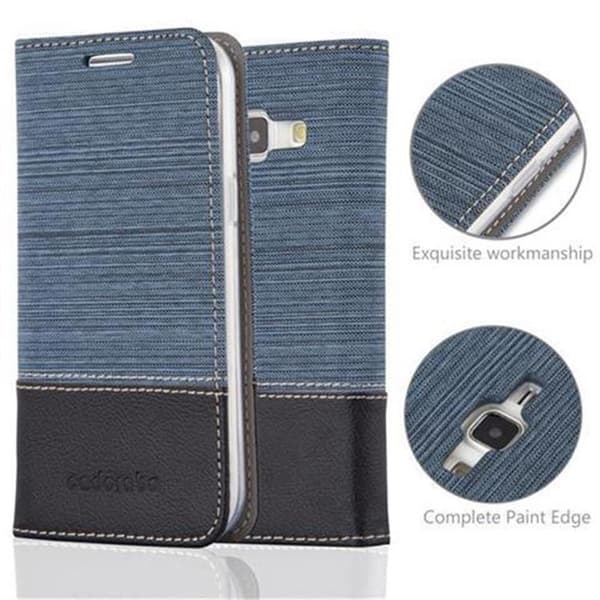 Samsung Galaxy J1 2015 Skal Plånboksfodral med magnetisk stängning, ståfunktion och kortficka