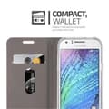 Miniatyrbild 4 av 8: Samsung Galaxy J1 2015 Skal Plånboksfodral med magnetisk stängning, ståfunktion och kortficka