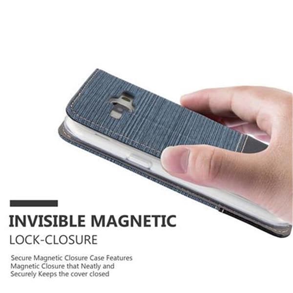 Samsung Galaxy J1 2015 Skal Plånboksfodral med magnetisk stängning, ståfunktion och kortficka