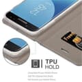 Miniatyrbilde 4 av 7: Deksel til Samsung Galaxy J3 2017 Lommebokdeksel med magnetisk lukking, stativfunksjon og kortlomme
