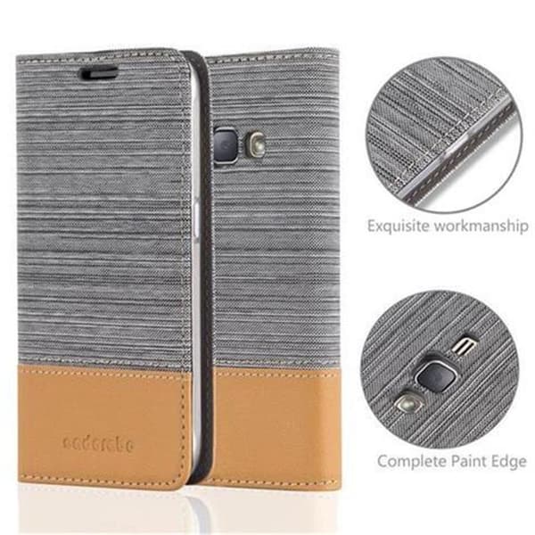 Samsung Galaxy J1 2016 Skal Plånboksfodral med magnetisk stängning, ståfunktion och kortficka