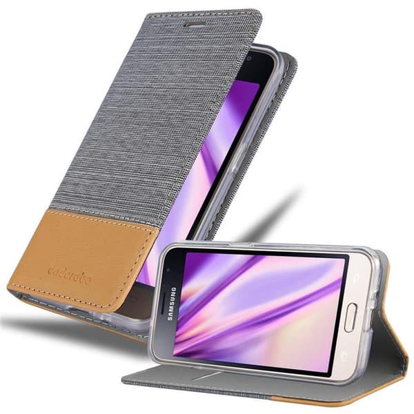Samsung Galaxy J1 2016 Skal Plånboksfodral med magnetisk stängning, ståfunktion och kortficka