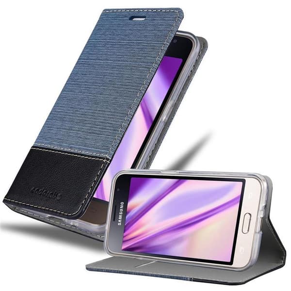 Samsung Galaxy J1 2016 Skal Plånboksfodral med magnetisk stängning, ståfunktion och kortficka