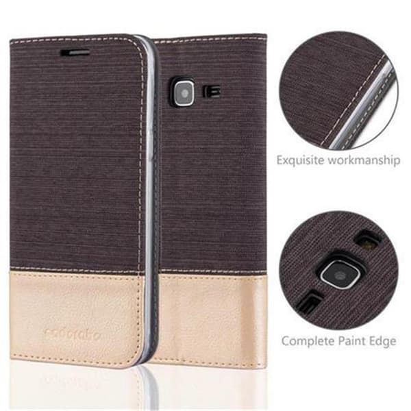 Samsung Galaxy J3 2016 Skal Plånboksfodral med magnetisk stängning, ståfunktion och kortficka