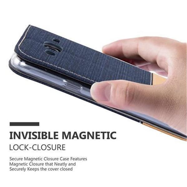 Samsung Galaxy J3 2016 Skal Plånboksfodral med magnetisk stängning, ståfunktion och kortficka