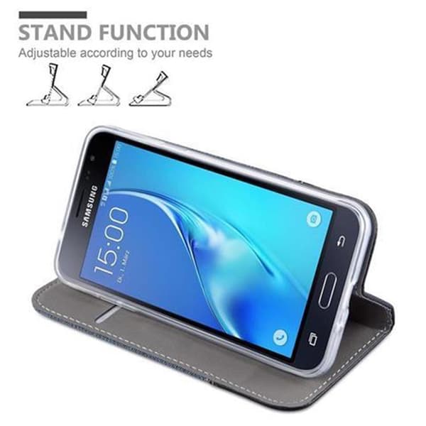 Samsung Galaxy J3 2016 Skal Plånboksfodral med magnetisk stängning, ståfunktion och kortficka