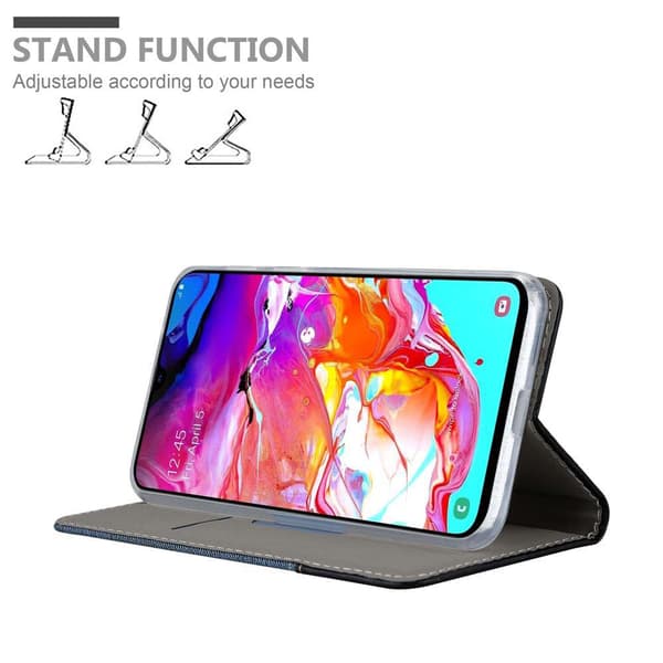 Samsung Galaxy A70 / A70s Skal Plånboksfodral med magnetisk stängning, ståfunktion och kortficka
