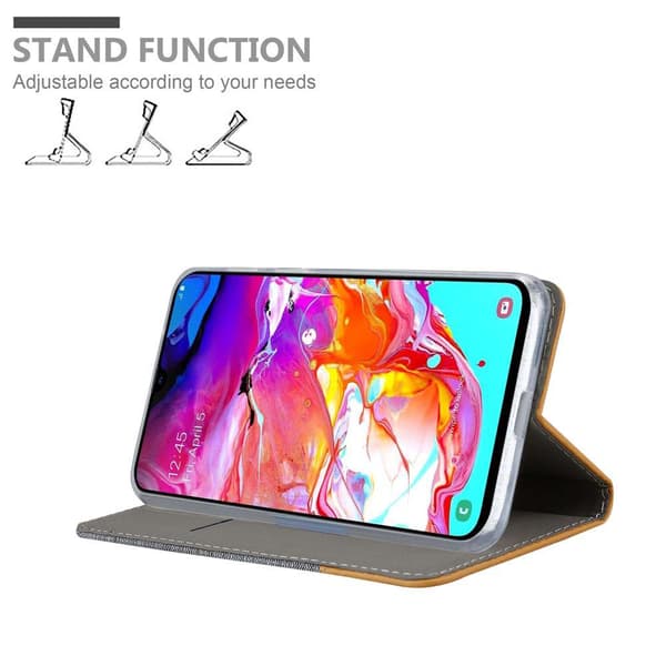 Samsung Galaxy A70 / A70s Suojakotelo Suojakuori Lompakkokotelo Matkapuhelinkotelo jossa magneettisuljenta, jalusta-toiminto ja korttitasku