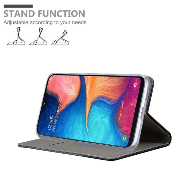 Samsung Galaxy A10e / A20e Suojakotelo Suojakuori Lompakkokotelo Matkapuhelinkotelo jossa magneettisuljenta, jalusta-toiminto ja korttitasku