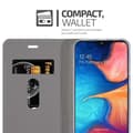 Pikkukuva 7 / 8: Samsung Galaxy A10e / A20e Suojakotelo Suojakuori Lompakkokotelo Matkapuhelinkotelo jossa magneettisuljenta, jalusta-toiminto ja korttitasku