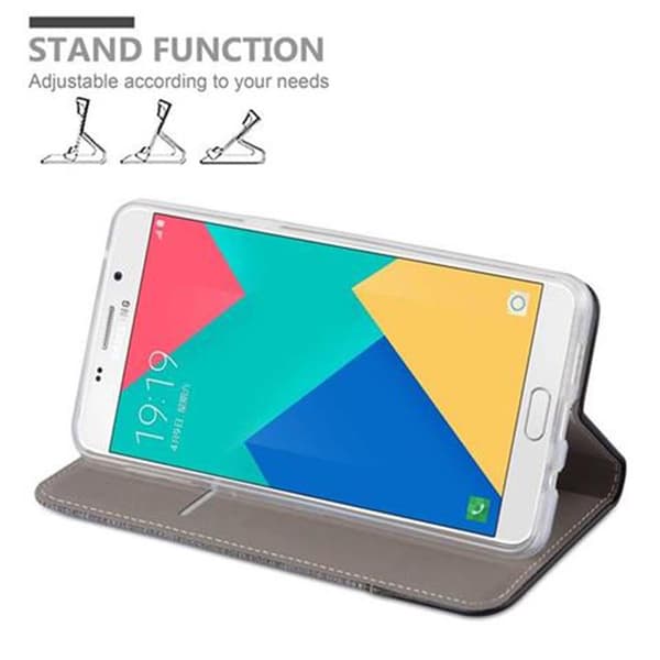 Deksel til Samsung Galaxy A9 2016 Lommebokdeksel med magnetisk lukking, stativfunksjon og kortlomme