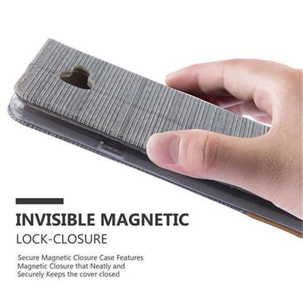 Deksel til Samsung Galaxy A9 2016 Lommebokdeksel med magnetisk lukking, stativfunksjon og kortlomme