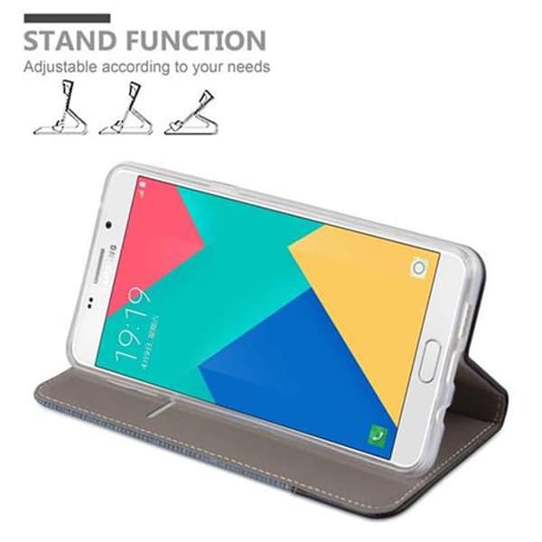 Deksel til Samsung Galaxy A9 2016 Lommebokdeksel med magnetisk lukking, stativfunksjon og kortlomme