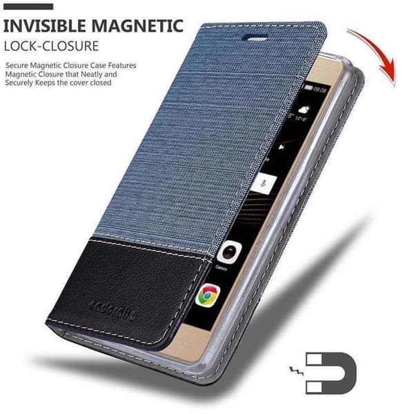 Huawei P8 MAX Skal Plånboksfodral med magnetisk stängning, ståfunktion och kortficka