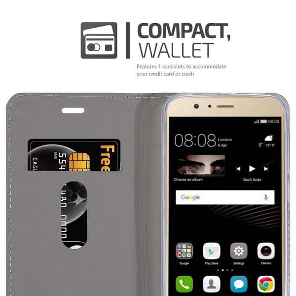 Huawei P8 MAX Skal Plånboksfodral med magnetisk stängning, ståfunktion och kortficka